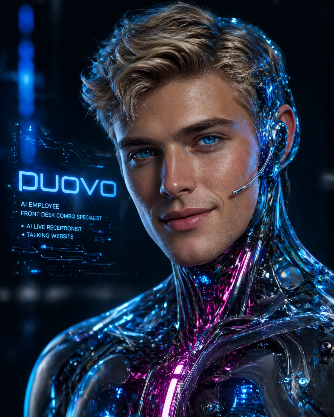 Duovo Talking Website and AI Receptionist Combo